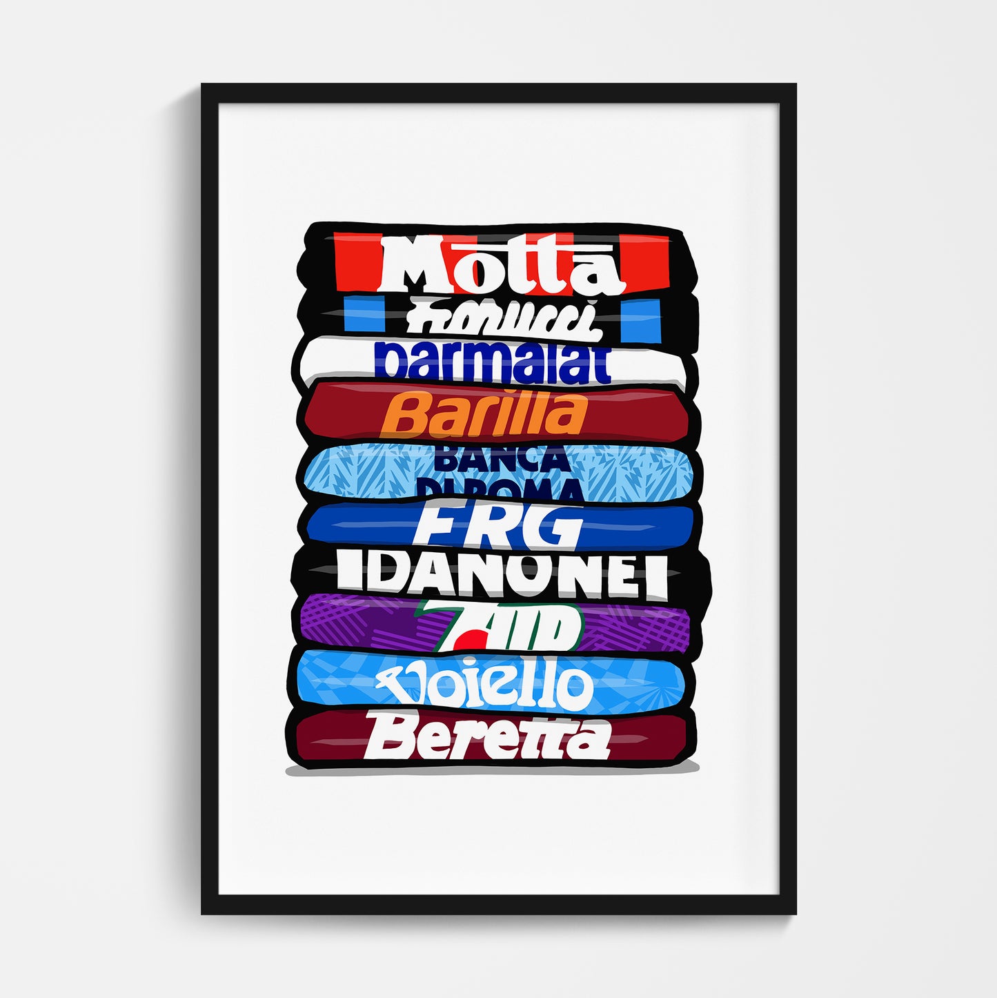SALE 90's Italian Stack Print