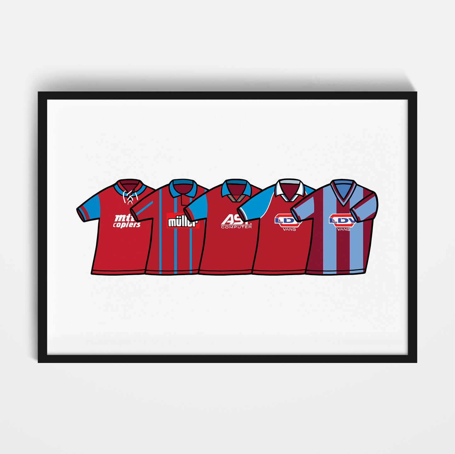 Aston Villa 1990's Classics Print