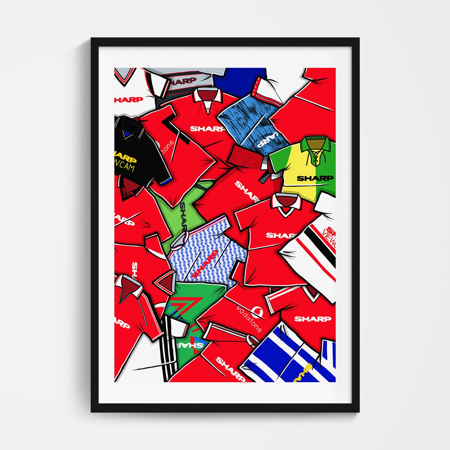 SALE Manchester Utd Mash up Print