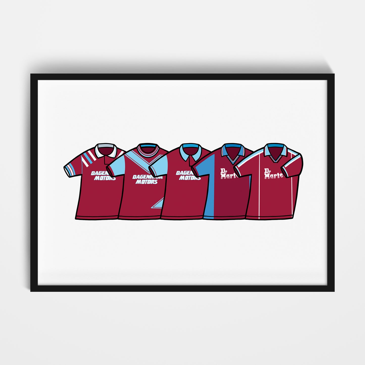 West Ham 1990's Classics Print