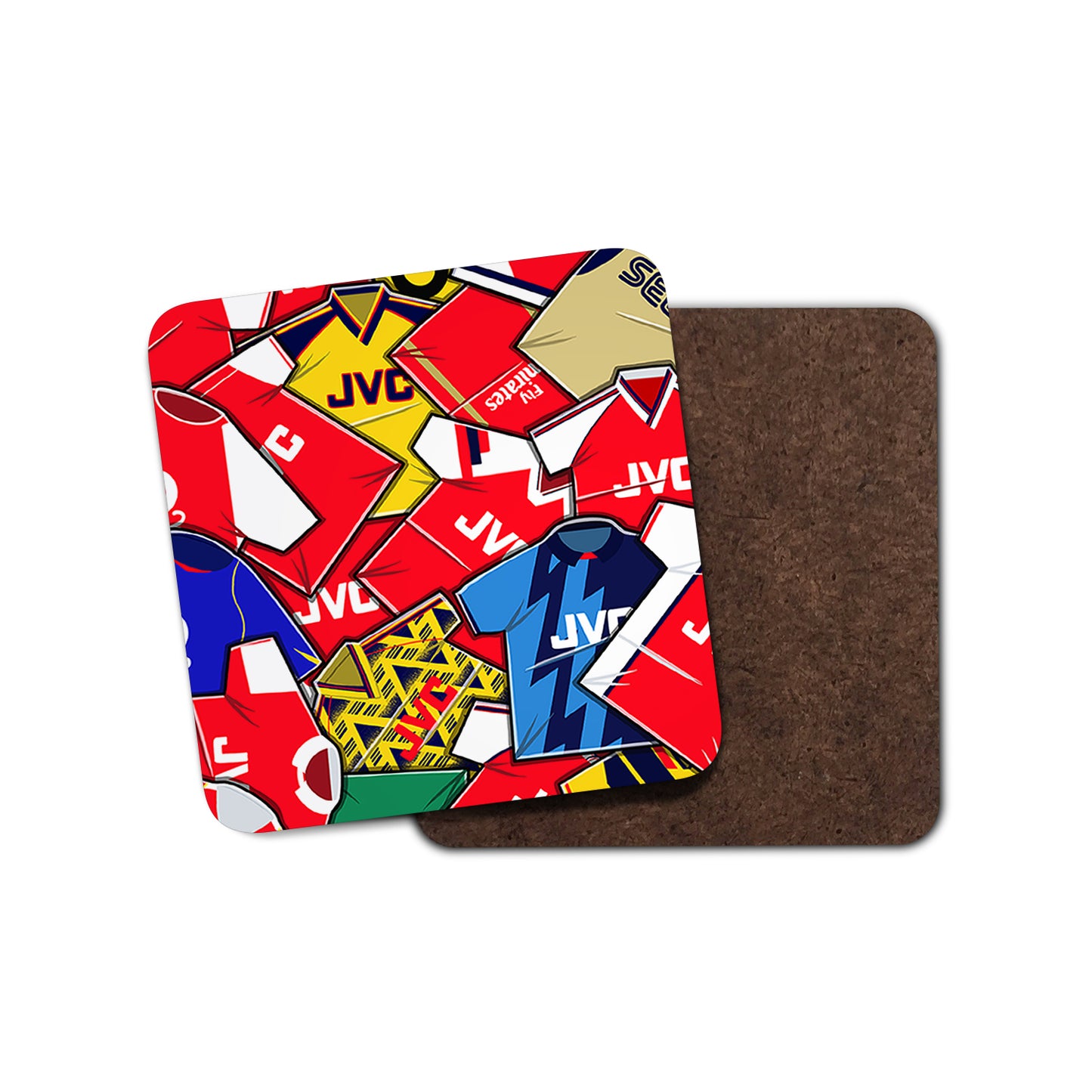 Arsenal Shirts Mash Up Coaster