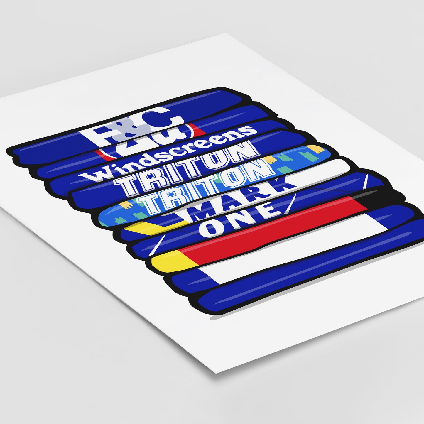 Birmingham Shirt Stack Print