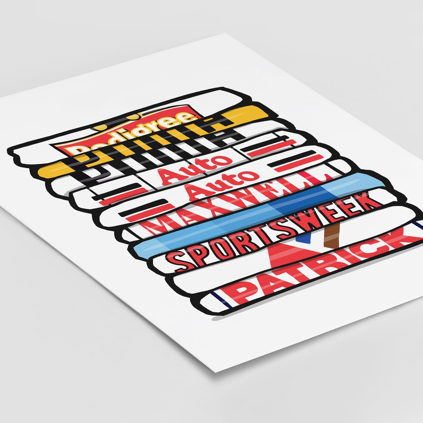 Derby Shirt Stack Print