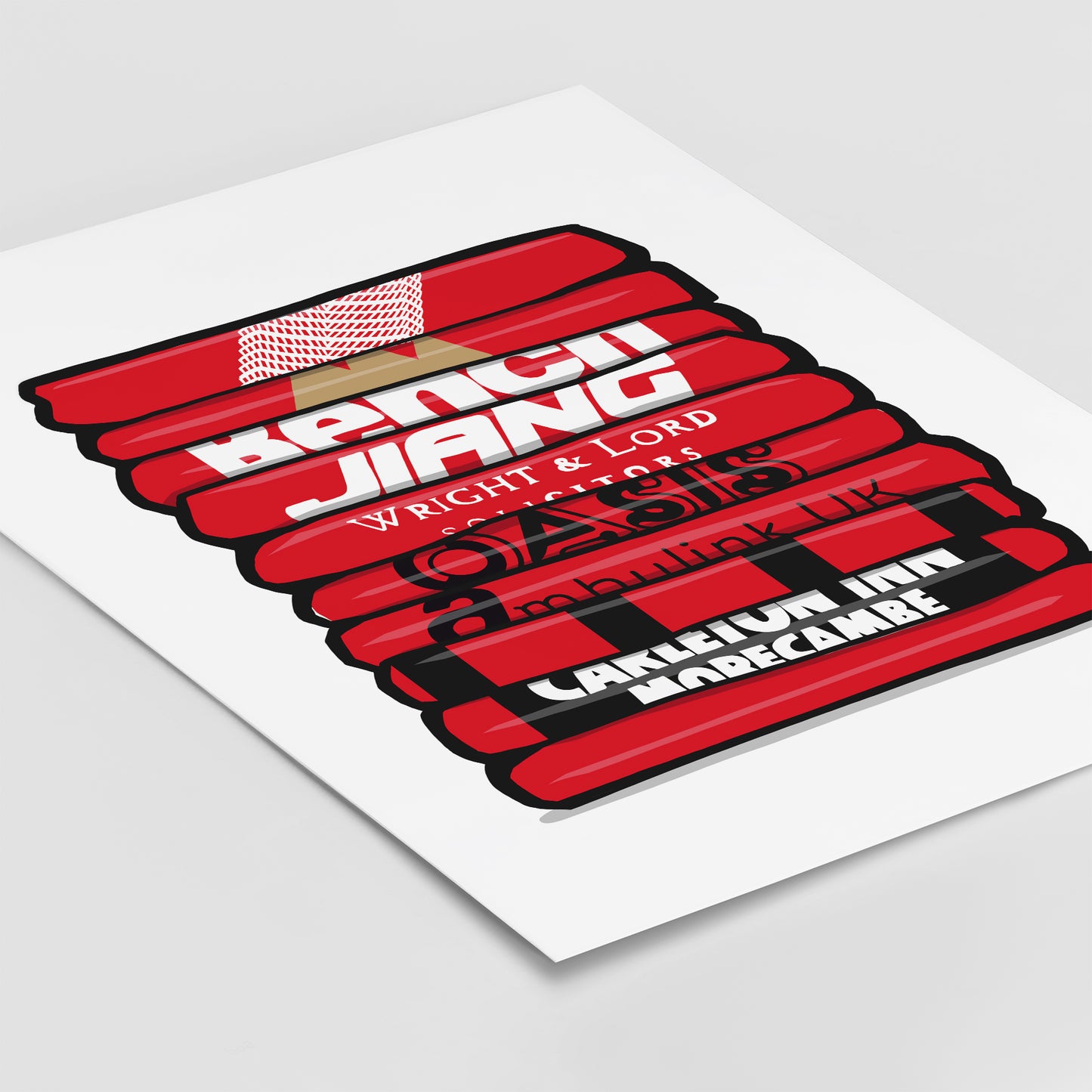 Morecambe Shirt Stack Print