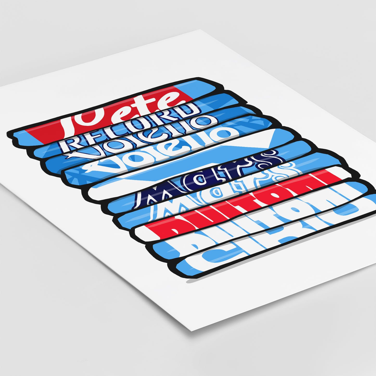 Napoli Shirt Stack Print