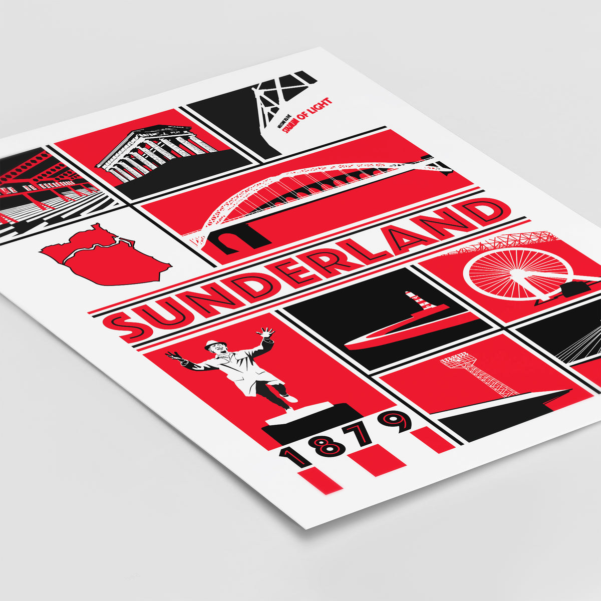 Sunderland Football Print Football Devotion