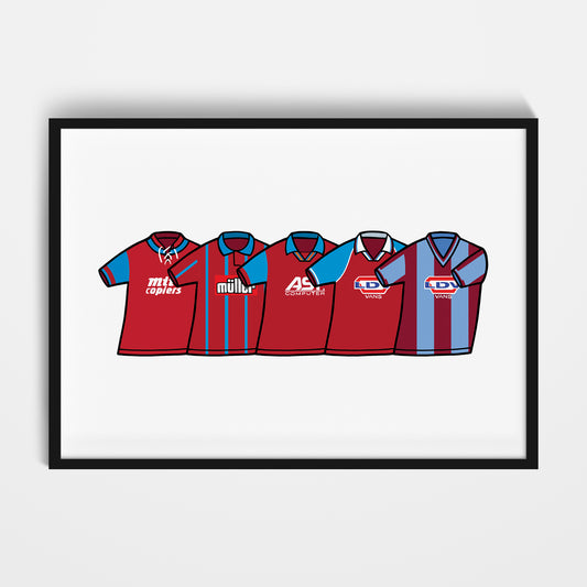 Aston Villa 1990's Classics Print