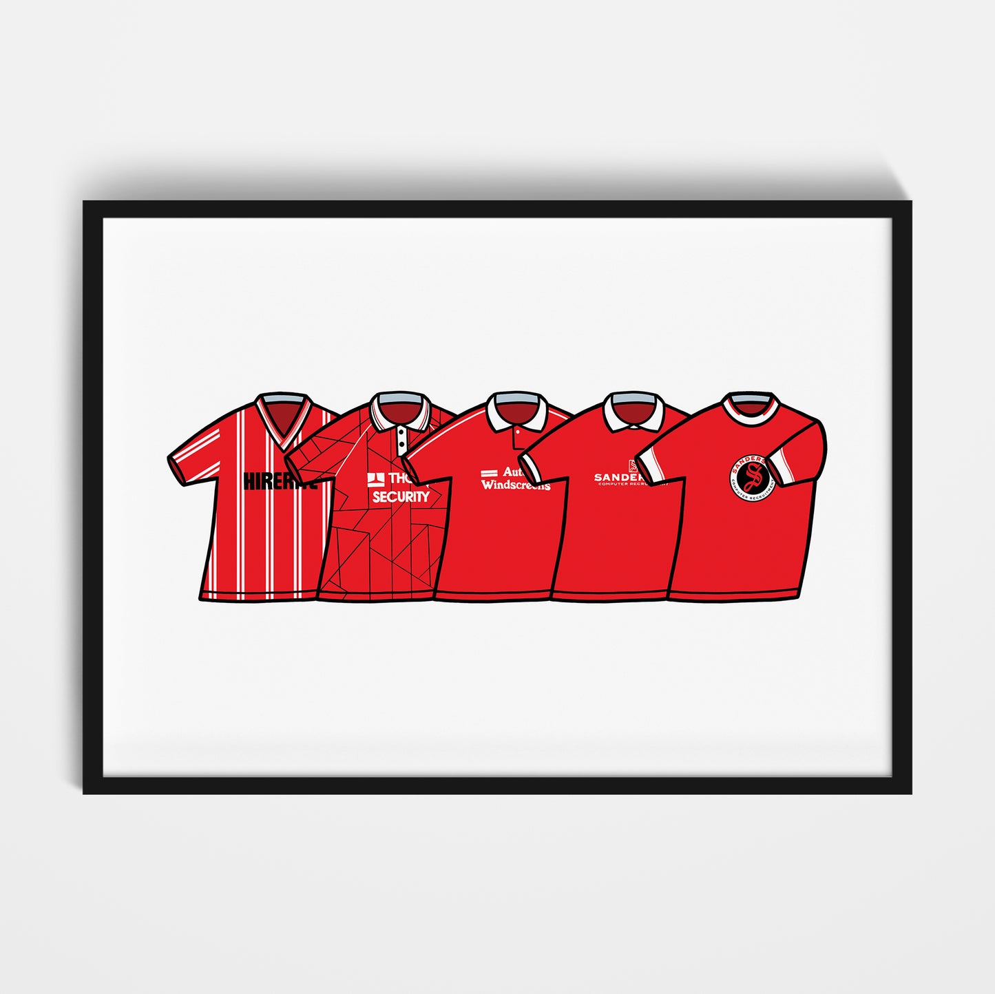 Bristol City 1990's Classics Print