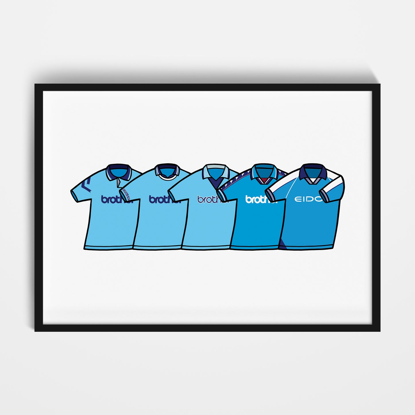 Manchester City 1990's Classics Print