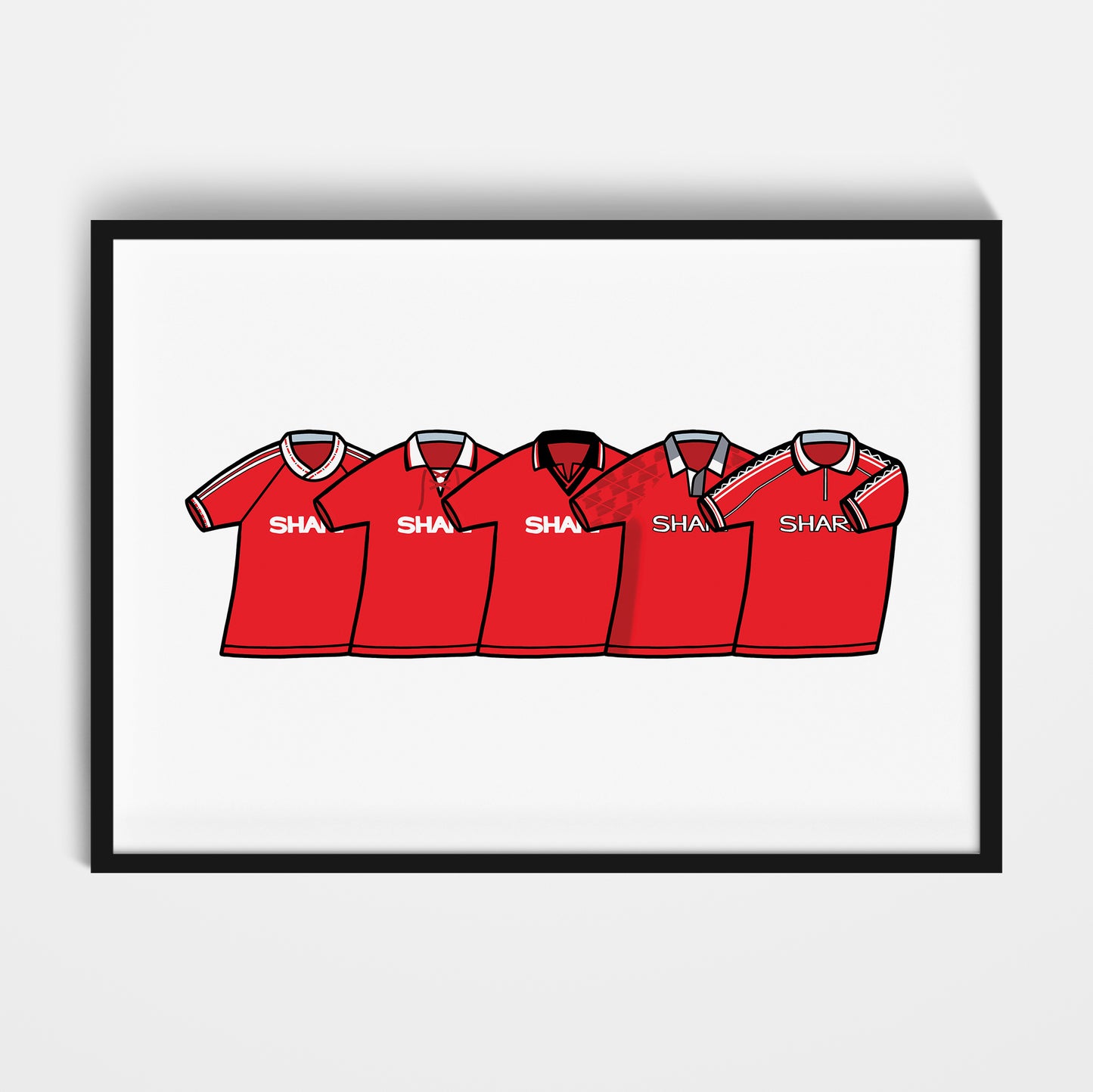 Manchester Utd 1990's Classics Print
