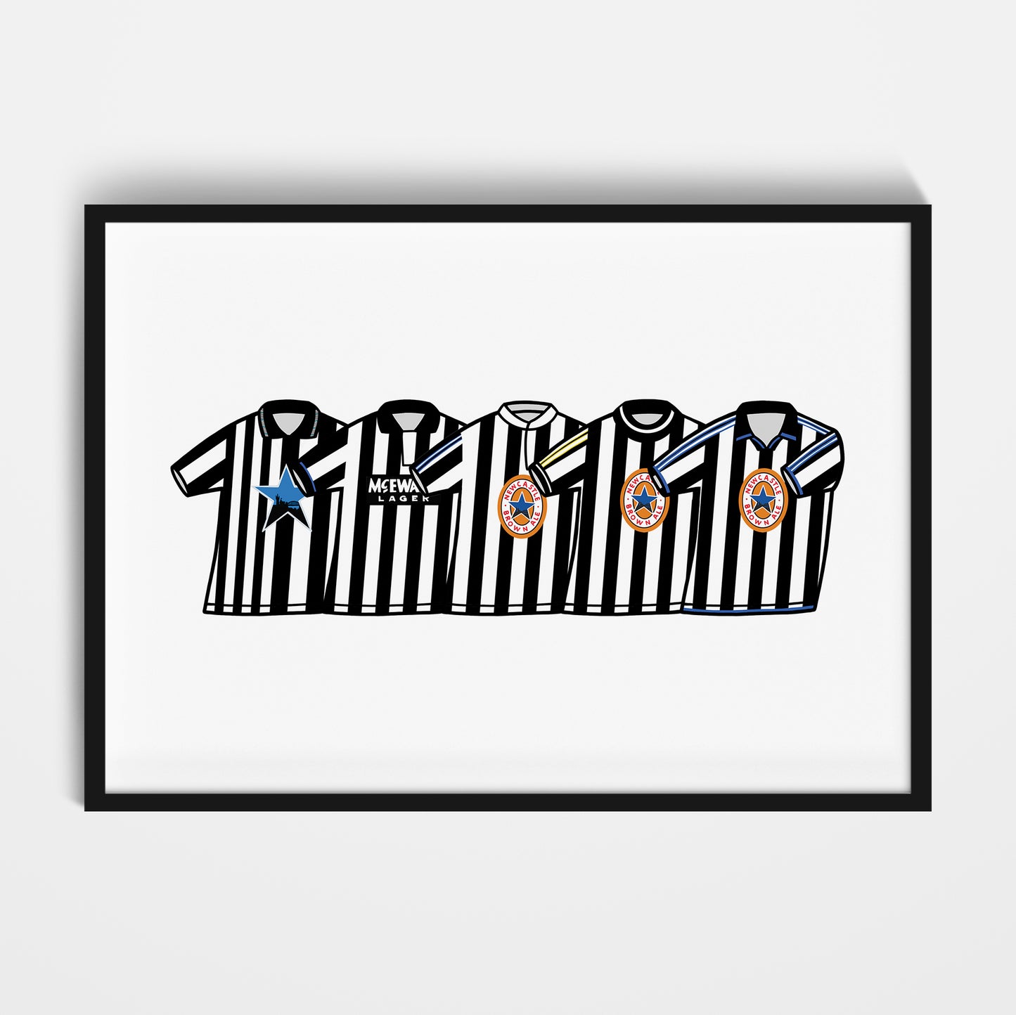 Newcastle 1990's Classics Print