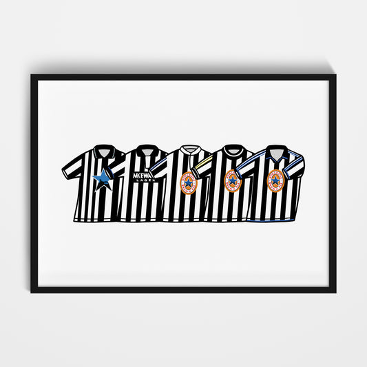 Newcastle 1990's Classics Print
