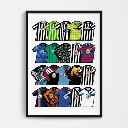 Newcastle 1990's classics Print