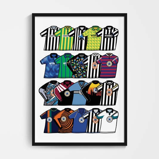 Newcastle 1990's classics Print