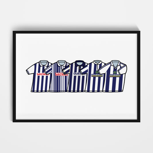 West Brom 1990's Classics Print