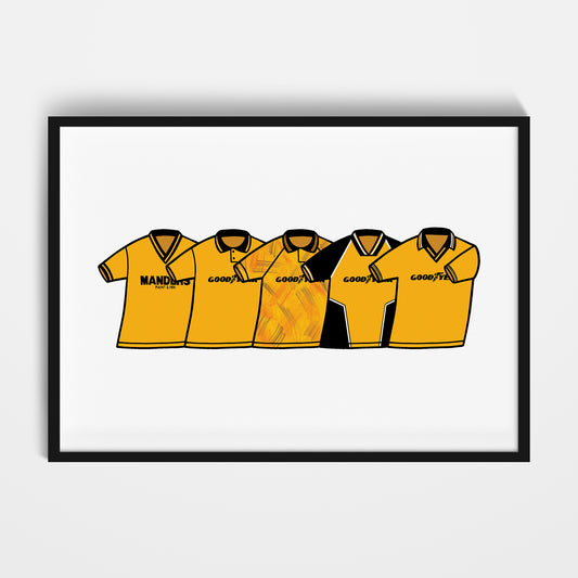 Wolverhampton 1990's Classics Print