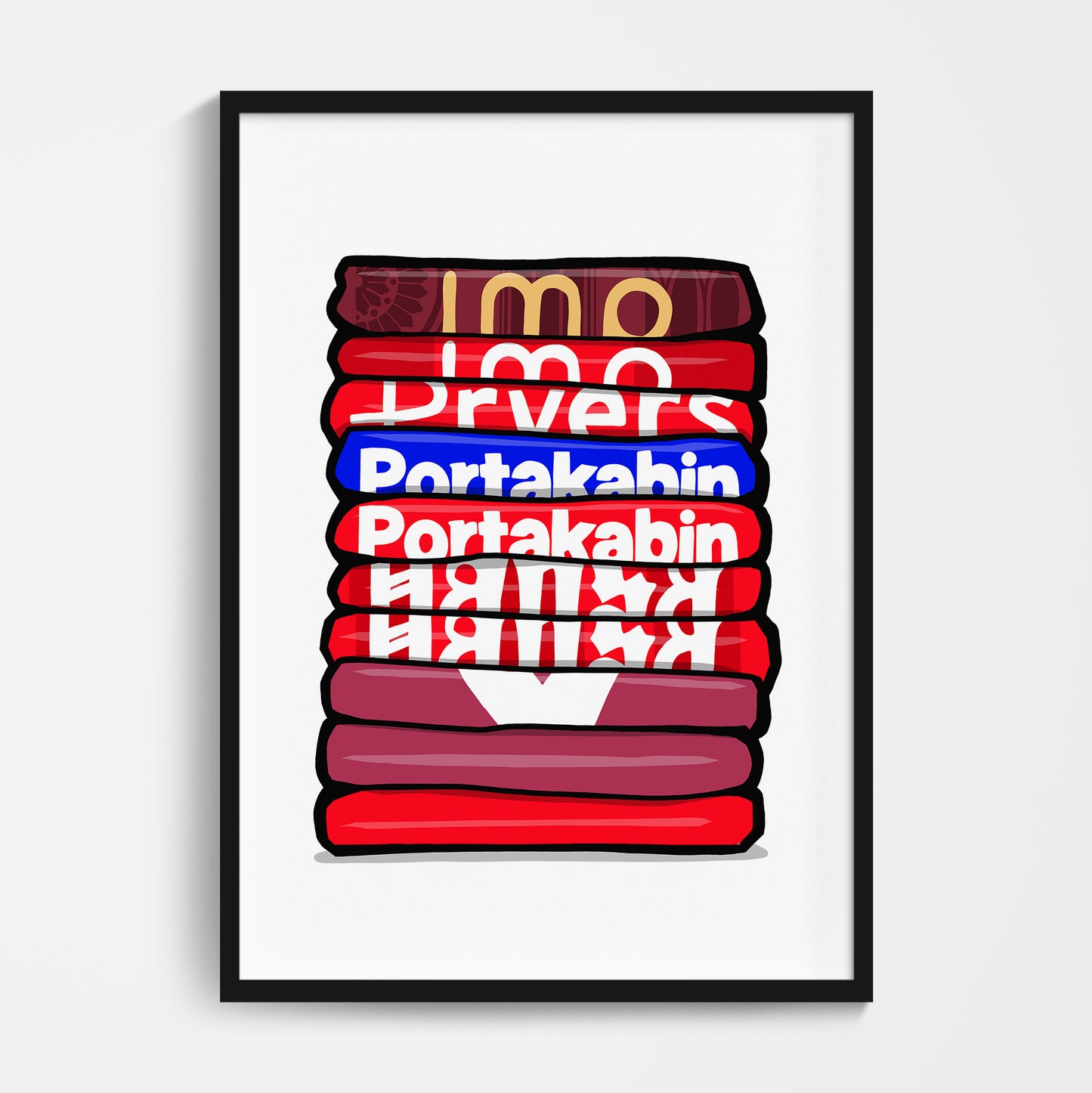 York Shirt Stack Print