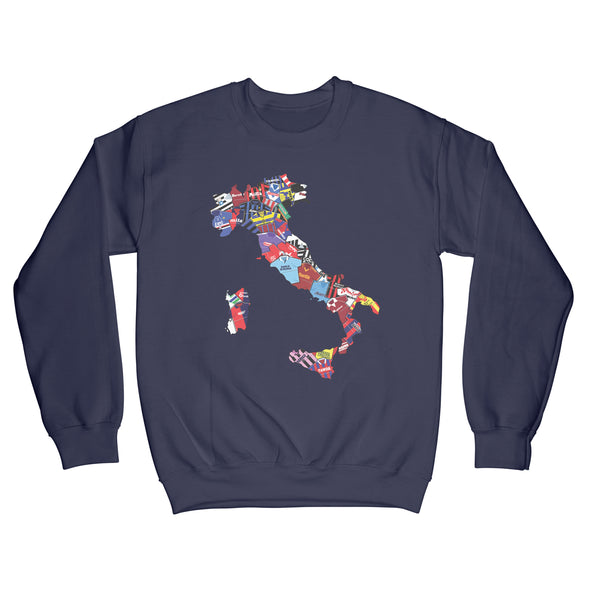 90's Italian Shirts Map Sweatshirt
