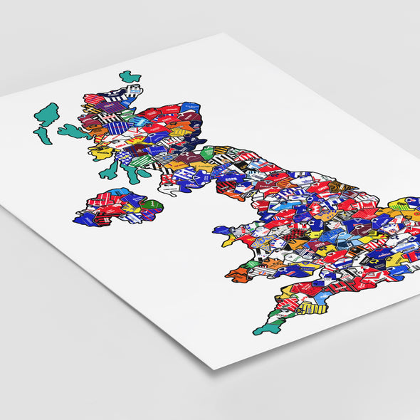 90's UK Shirts Map Print