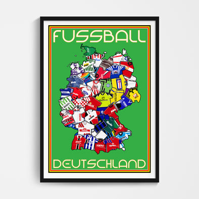 90's Germany Shirts Map Print