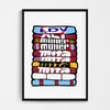 Aston Villa Shirt Stack Print