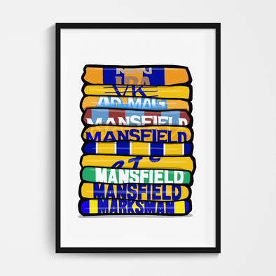 Mansfield Shirt Stack Print