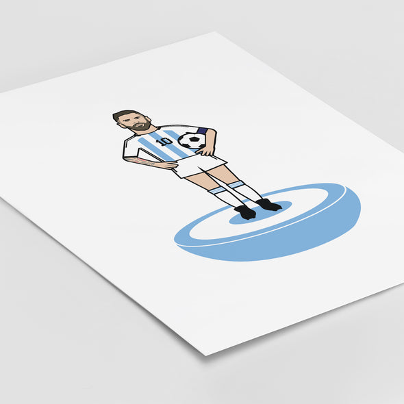 Messi Table Football Print