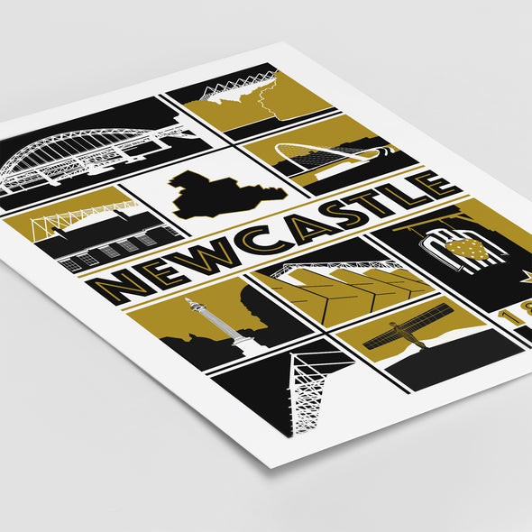 Newcastle Football Print