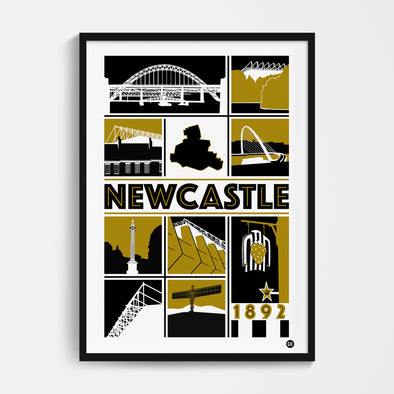 Newcastle Football Print