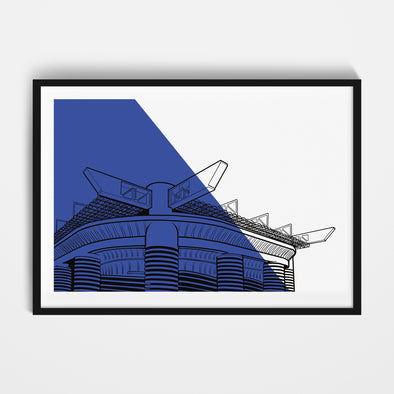 San Siro Stadium Print (Blue)