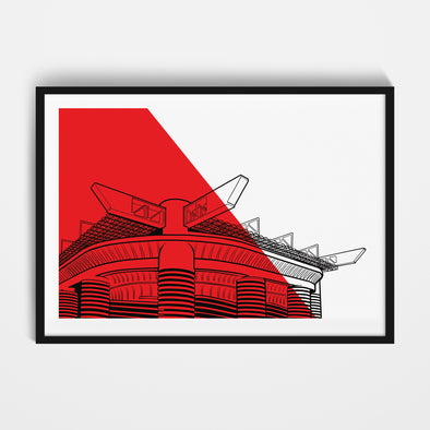 San Siro Stadium Print (Red)