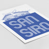 San Siro Type Print (Blue)