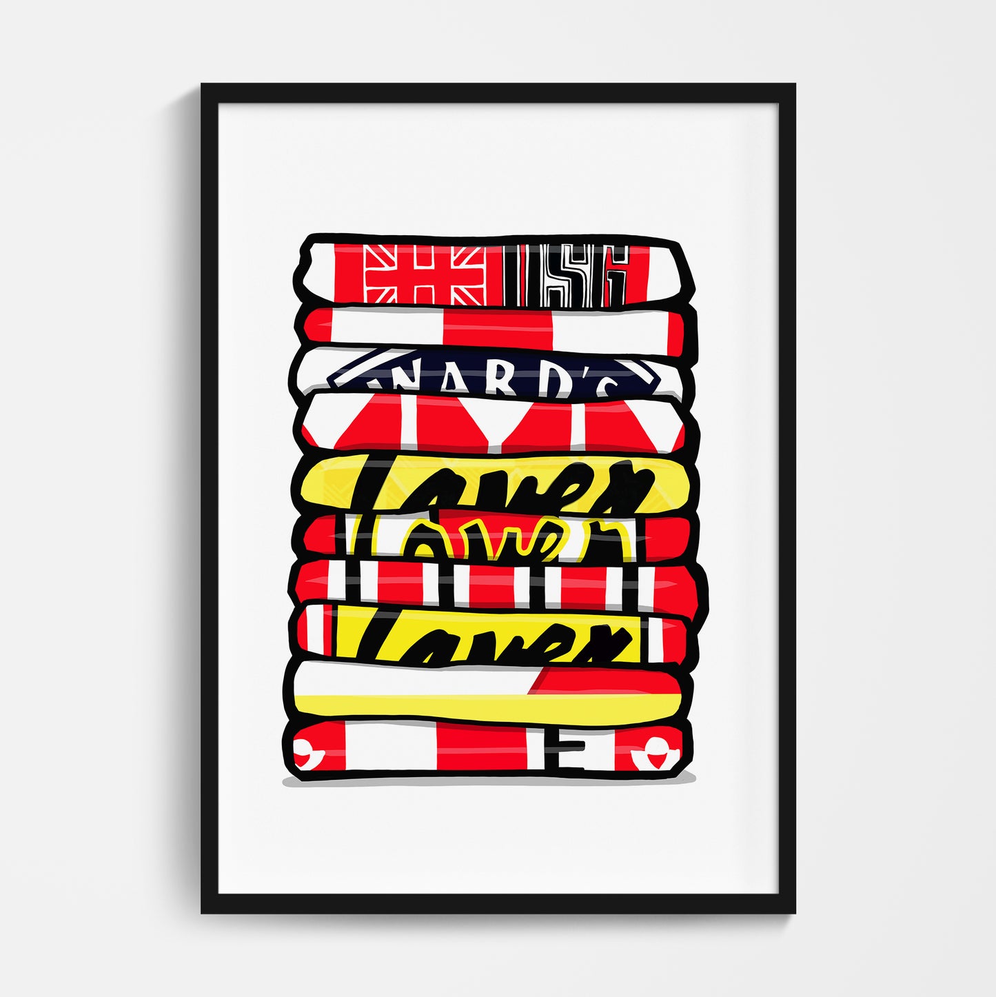 Sheffield Utd Shirt Stack Print