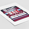 West Ham Shirt Stack Print