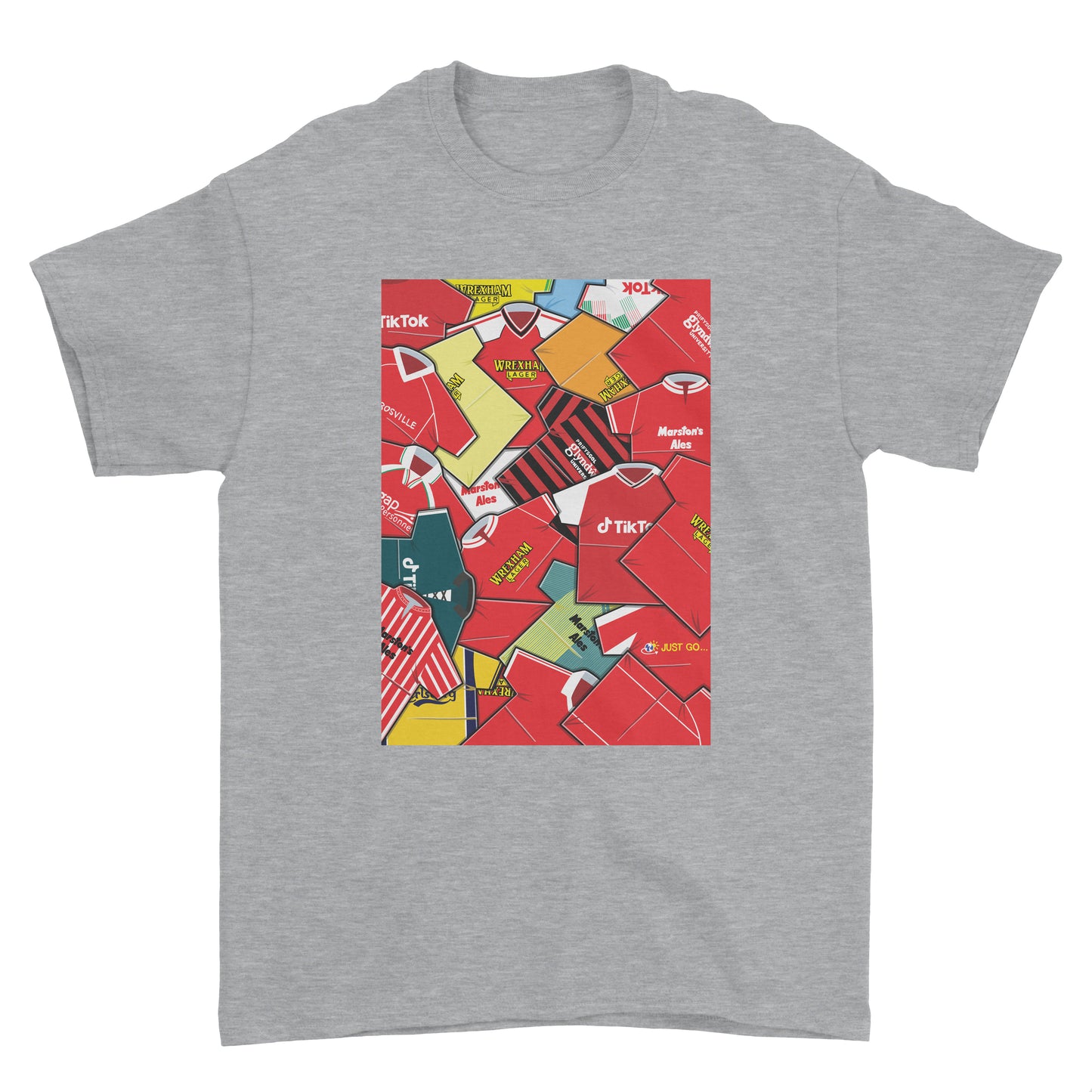 Wrexham Shirts Mash Up Tee