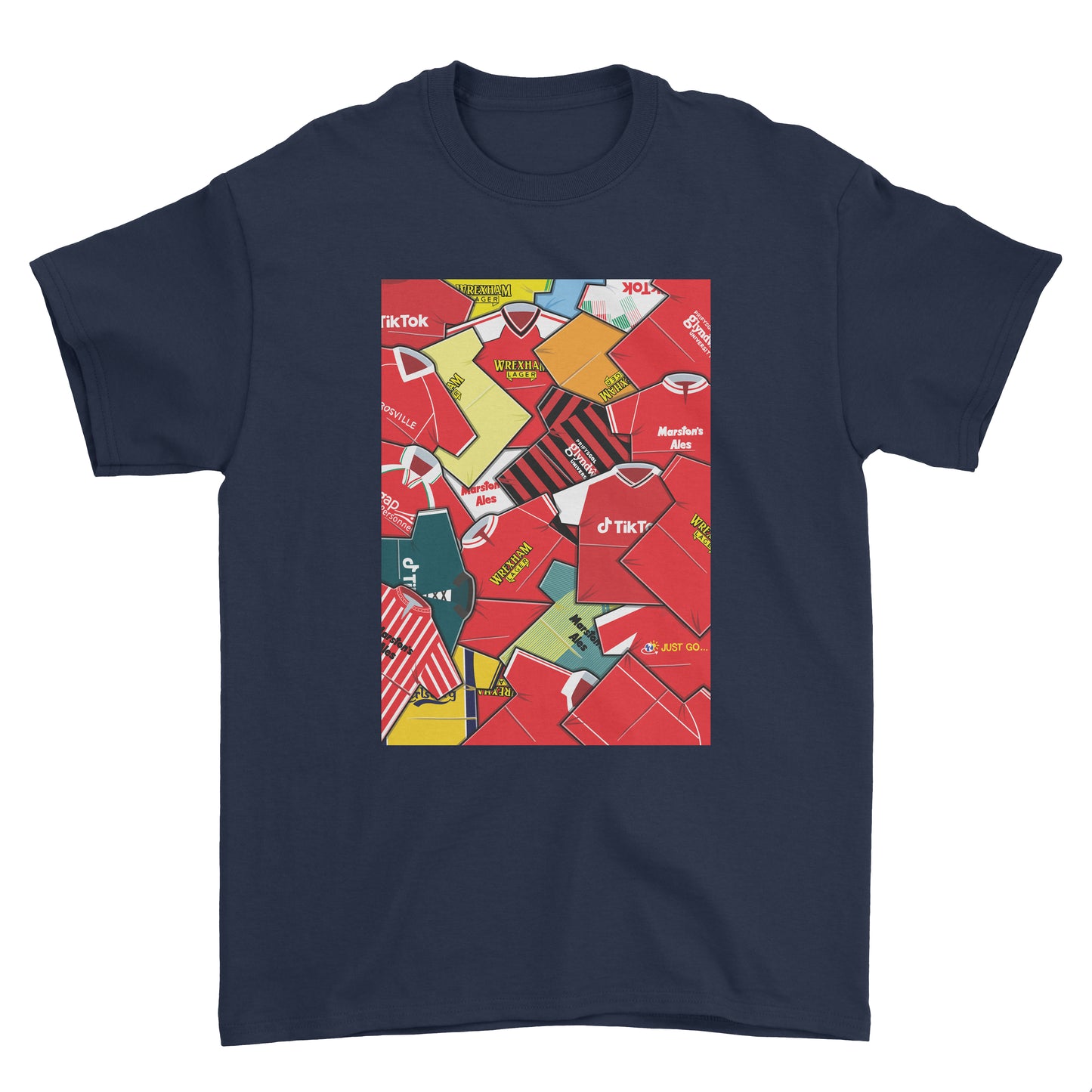 Wrexham Shirts Mash Up Tee